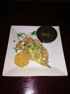 grilled shrimp and avocado salad