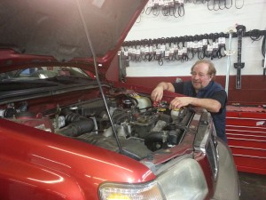 Nick overseeing the work on the DoingItLocalMobile.