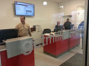 The new service center.