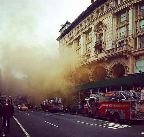NY Path station fire