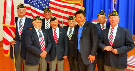 Tony Hwang with Veterans