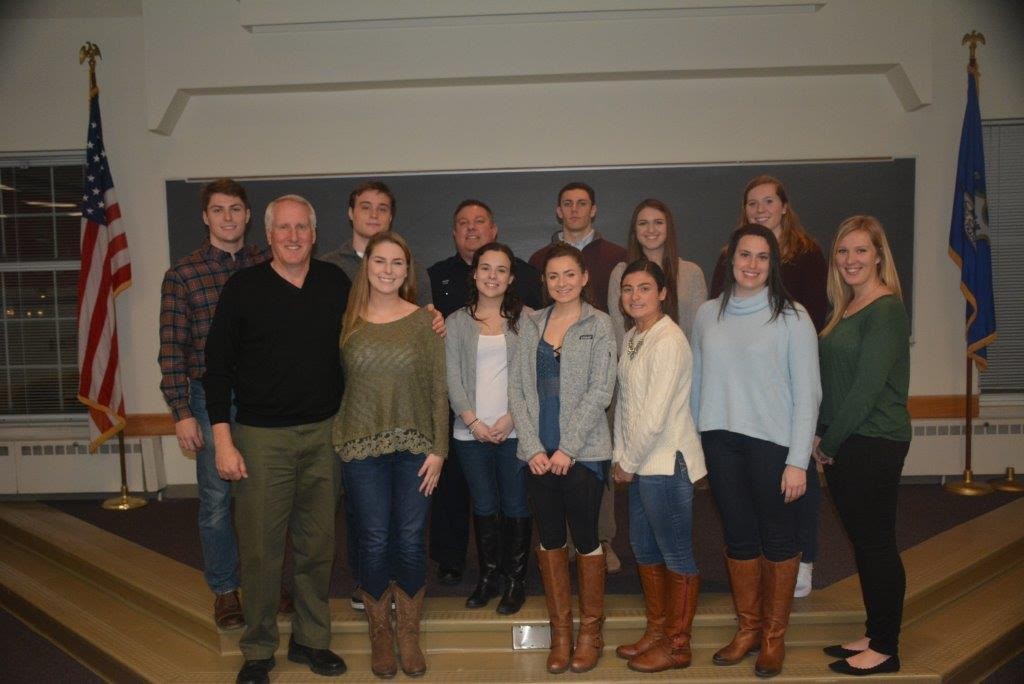 Front row : HF, Emma Mikesh, Samantha Schwartz, Kristen Godin, Kady Chappa, Kelsey Bobrow, and Madison Kashetta Back row : Kyle Mikesh, Alex Frawley, Ned Batlin, Tucker Bobrow, Taylor Hawes, and Shannon Connors. Absent from the picture are Ben Call, Kyle Frawley, Nick Kelly, Colleen McCarthy and Logan Rice.