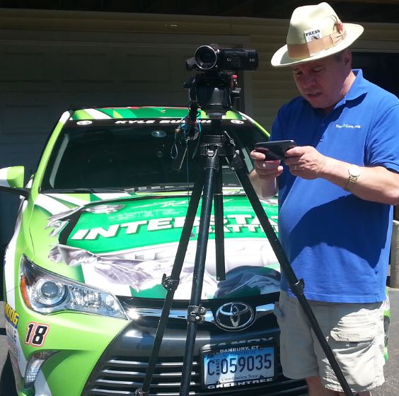 me with cell and video camera