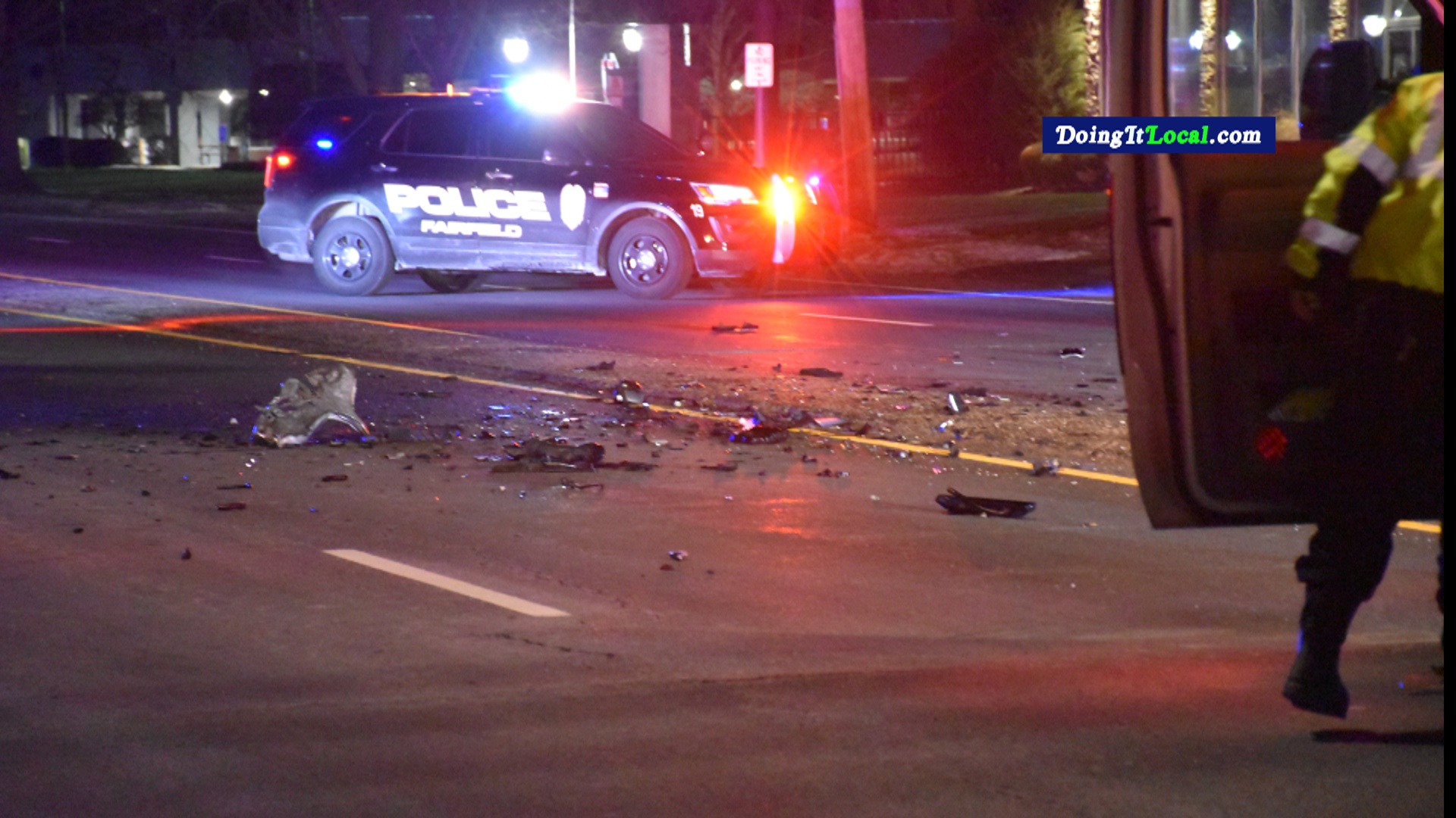 Fairfield News Cop Injured In Crash