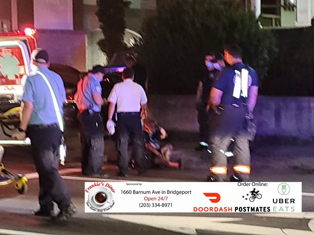 Bridgeport News Scooter and Car Collide