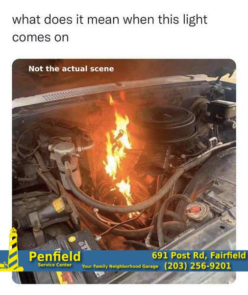 penfield car fire