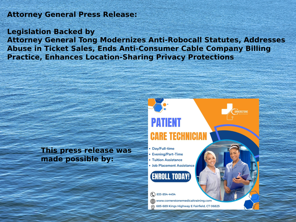 LEGISLATION TO STRENGTHEN CONNECTICUT CONSUMER PROTECTIONS