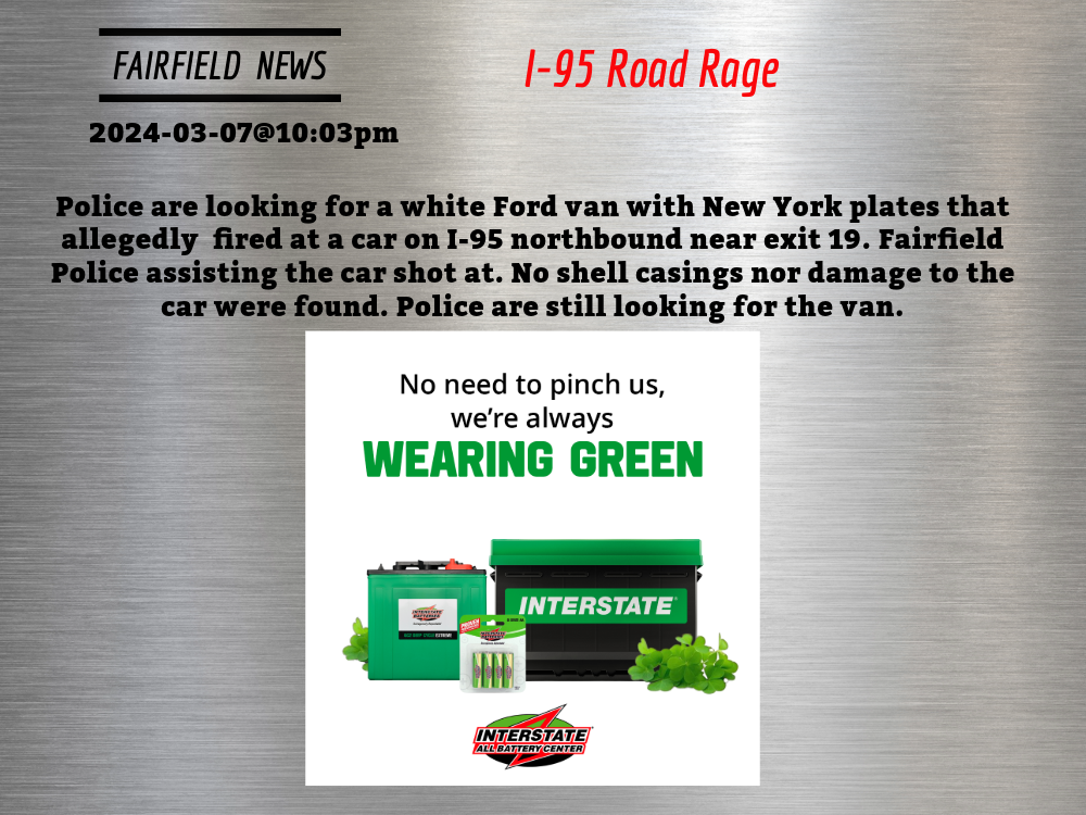 Fairfield News: I-95 Road Rage