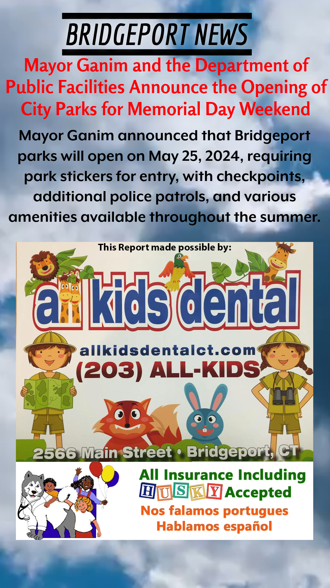 Mayor Ganim and the Department of Public Facilities Announce the Opening of City Parks for Memorial Day Weekend