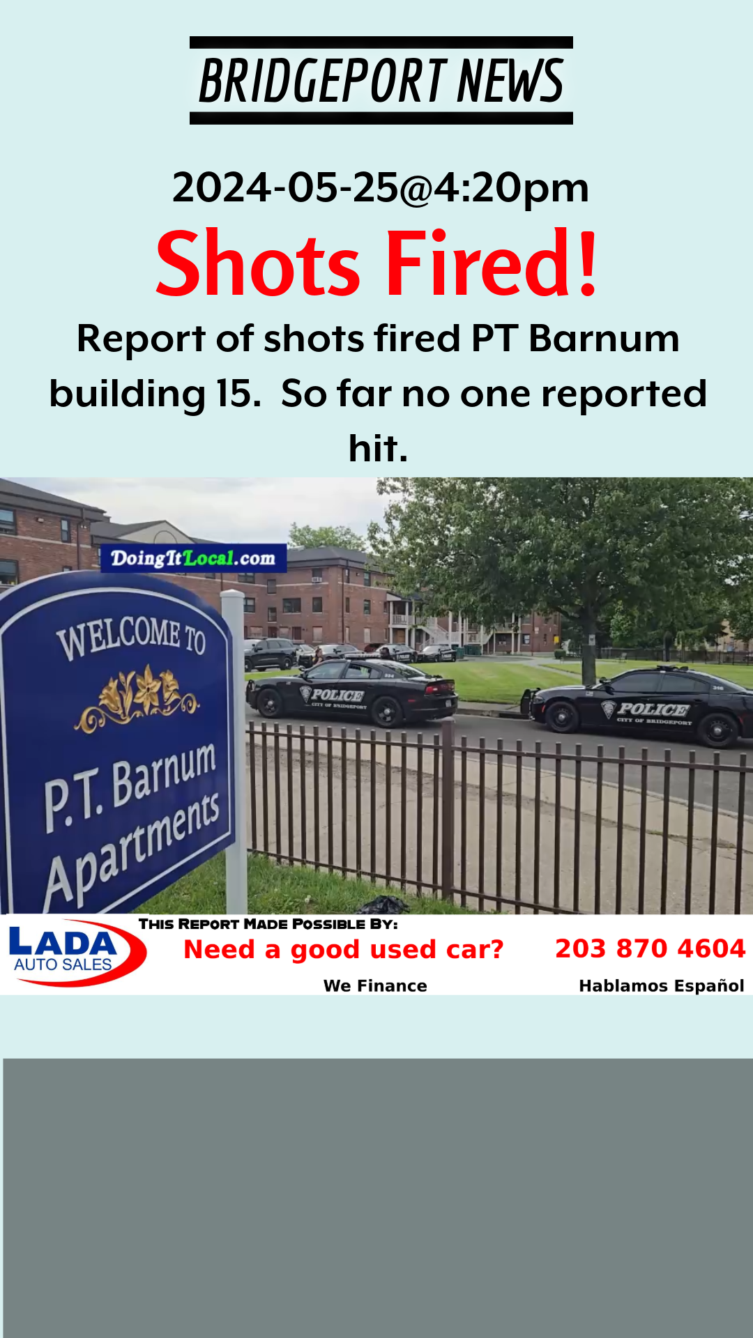 Bridgeport News: Shots Fired