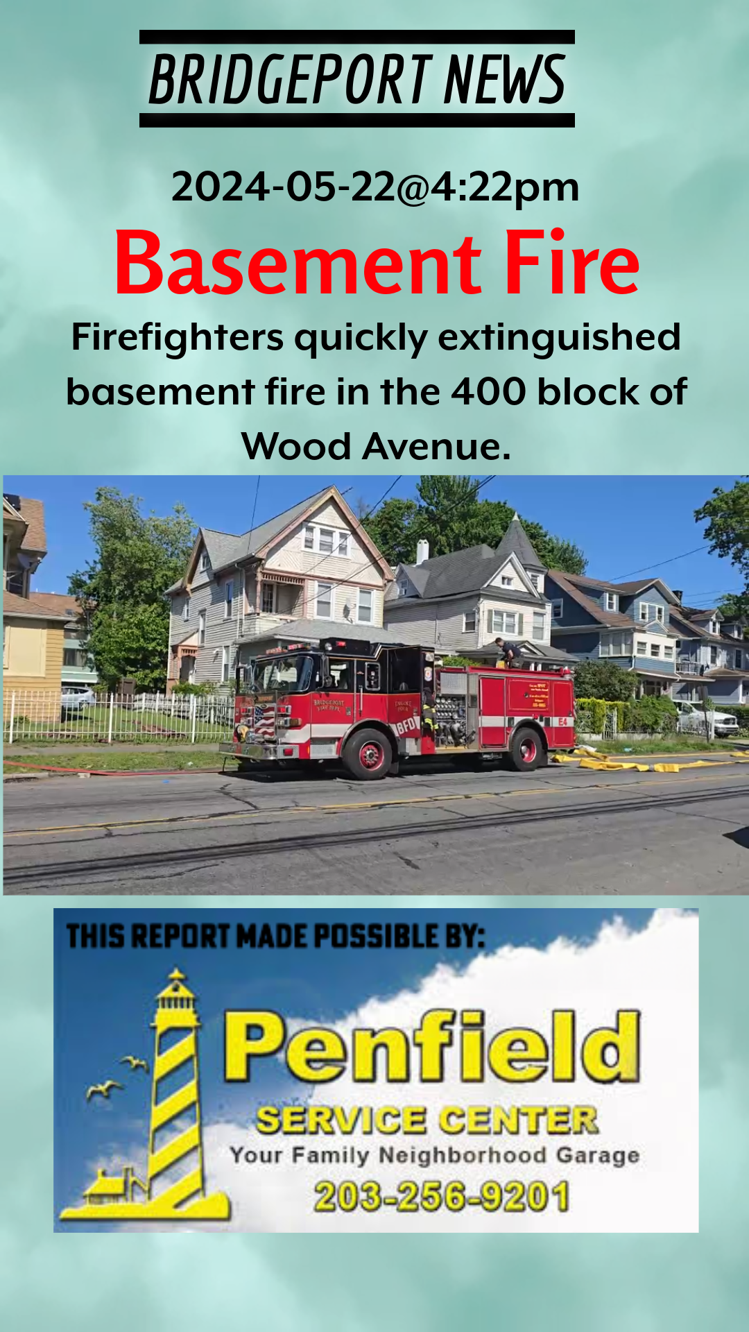 Bridgeport News: Basement Fire