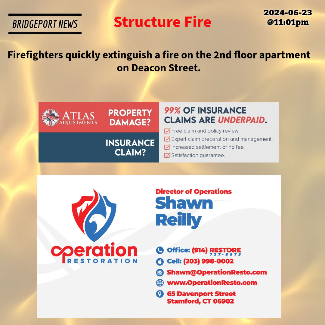 Bridgeport News Apartment Fire