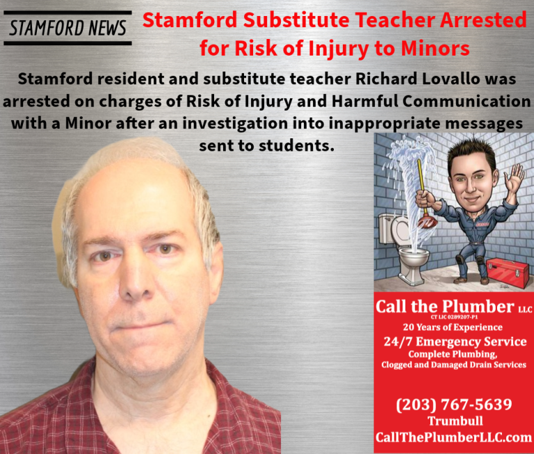 Stamford Substitute Teacher Arrested for Risk of Injury to Minors ...