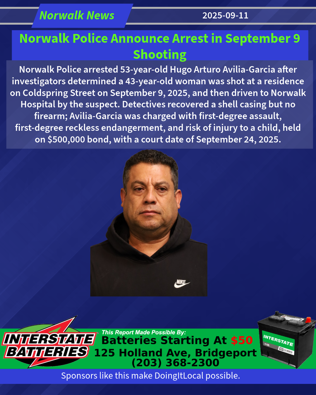 Norwalk Police Announce Arrest in September 9 Shooting