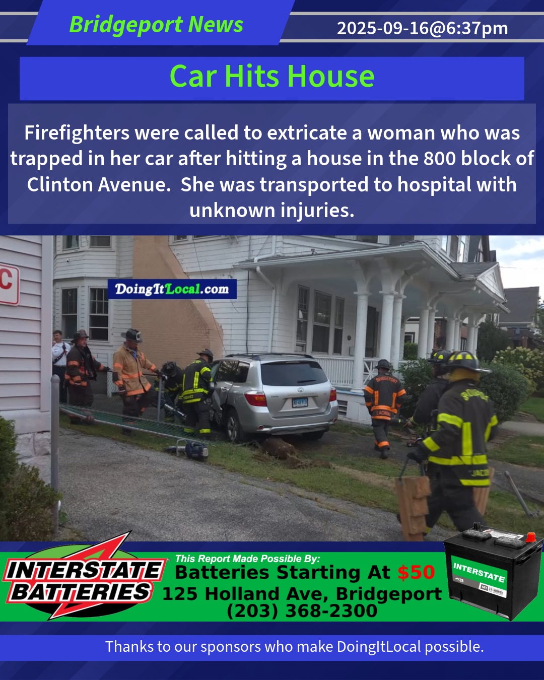 Car Hits House