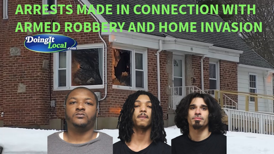 Police booking photos of Kaleem Uthmaan, Naszar Hobby, and Juan Felix arrested in connection with a Fairfield Connecticut armed home invasion on Candlewood Road.