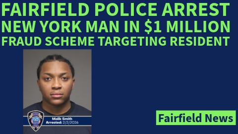 Mugshot of Malik Z. Smith associated with a Fairfield Police investigation into a $1 million fraud scheme.