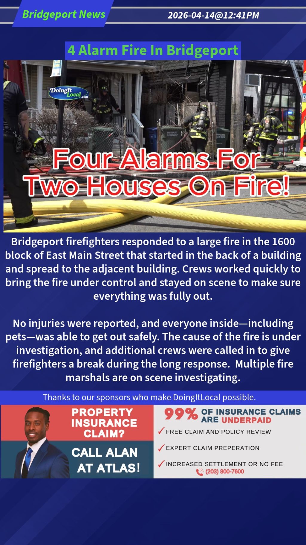4 Alarm Fire In Bridgeport - DoingItLocal